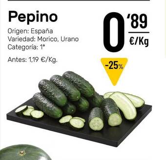 AhorraMas Pepino oferta