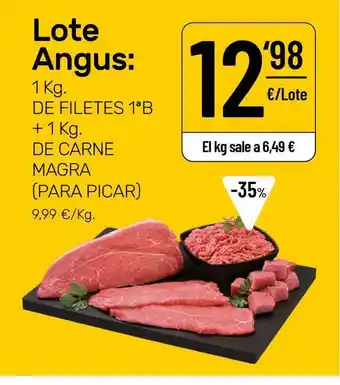 AhorraMas 1 Kg De Filetes 1a B + 1 Kg De Carne Magra (para Picar) oferta