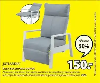 JYSK Jutlandia Silla Reclinable Vonge oferta