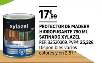 Leroy Merlin Protector De Madera Hidrofugante 750 Ml Satinado Xylazel oferta