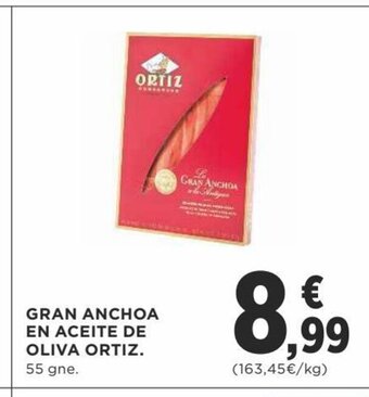 Supercor Gran Anchoa En Aceite de Oliva Ortiz oferta