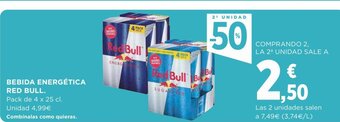 Supercor Bebida Energética Red Bull oferta