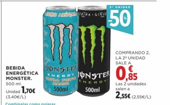 Supercor Bebida Energética Monster oferta