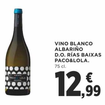 Supercor Vino Blanco Albariño D.O. Rías Baixas Paco & Lola oferta