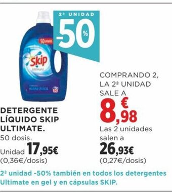 Supercor Detergente Líquido Skip Ultimate oferta