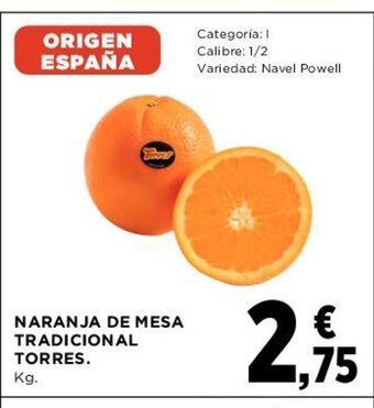 Hipercor Naranja de Mesa Tradicional Torres oferta