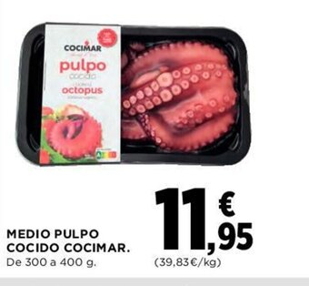 Hipercor Medio Pulpo Cocido Cocimar oferta