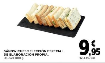 Hipercor Sándwiches Selección Especial De Elaboración Propia oferta