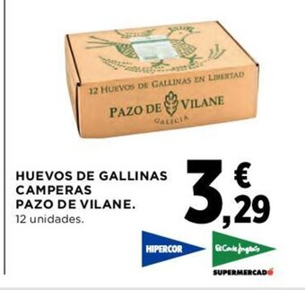Hipercor Huevos de Gallinas Camperas Pazo de Vilane oferta