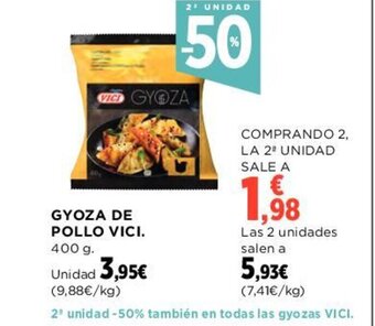 Hipercor Gyoza de Pollo Vici oferta