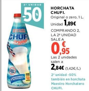 Hipercor Horchata Chufi oferta