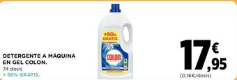 Hipercor Detergente a Máquina en Gel Colon oferta