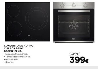 Conjunto De Horno Y Placa Beko BBSE12122XD