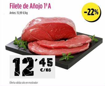 AhorraMas Filetes de añojo oferta