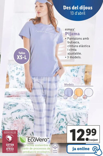 Lidl Pijama oferta