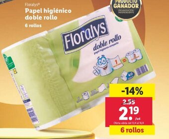 Lidl Papel Higiénico Doble Rollo oferta