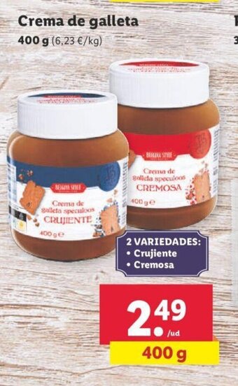 Lidl Crema de Galleta oferta