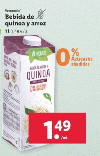 Lidl Bebida de Quinoa y Arroz oferta