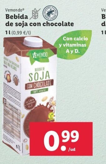 Lidl Bebida de Soja Con Chocolate oferta