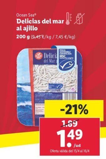 Lidl Delicias Del Mar Al Ajillo oferta
