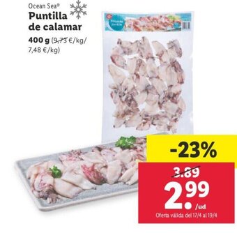 Lidl Puntilla de Calamar oferta
