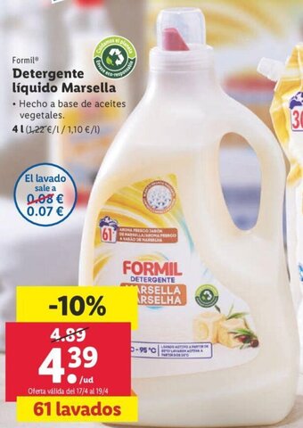 Lidl Detergente Líquido Marsella oferta