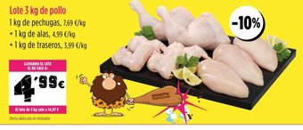 AhorraMas Lote 3 kg de Pollo oferta