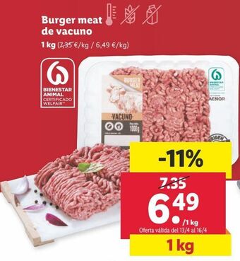 Lidl Carne picada de vacuno oferta