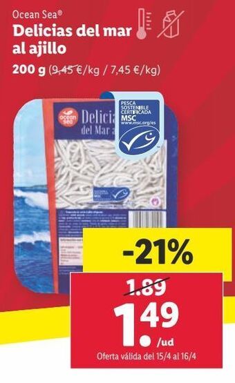 Lidl Angulas ocean sea oferta
