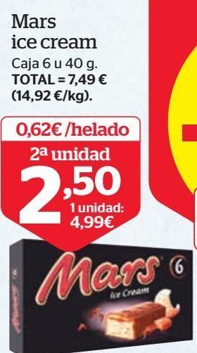 La Sirena Helados mars oferta