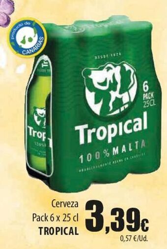 SPAR Lanzarote Cerveza tropical oferta