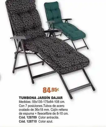 Ferrcash Tumbona jardin dajar oferta