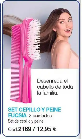 Stanhome Set cepillo y peine fucsia set de cepillo y peine oferta