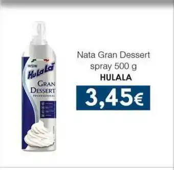 Nata gran dessert spray hulala