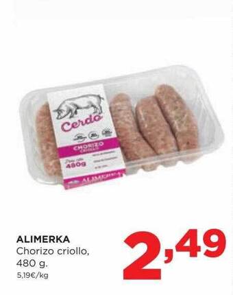 Alimerka Alimerka chorizo criollo oferta