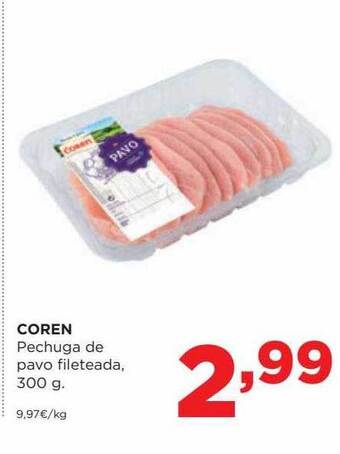 Alimerka Coren pechuga de pavo fileteada oferta