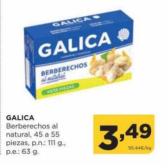 Alimerka Galica berberechos al natural oferta