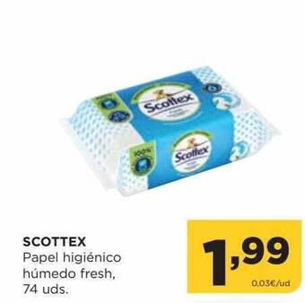 Alimerka Scottex papel higiénico húmedo fresh oferta