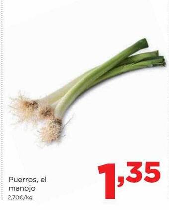 Alimerka Puerros el manojo oferta