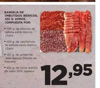 Alimerka Bandeja de embutidos ibéricos aprox compuesta oferta