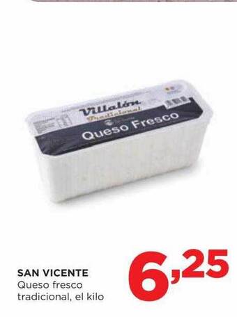 Alimerka San vicente queso fresco tradicional, el kilo oferta