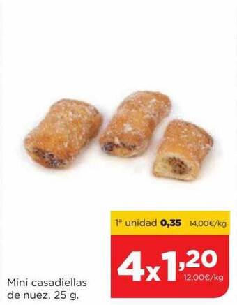 Alimerka Mini casadiellas de nuez oferta
