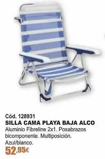 Ferrcash Silla cama playa baja alco oferta