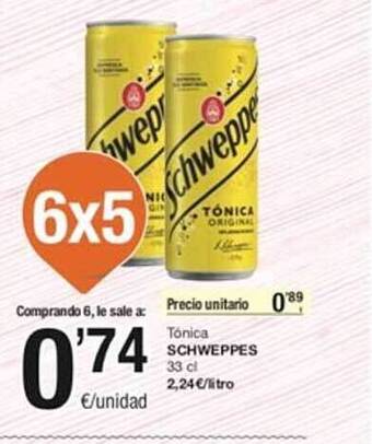 SPAR Tónica schweppes oferta