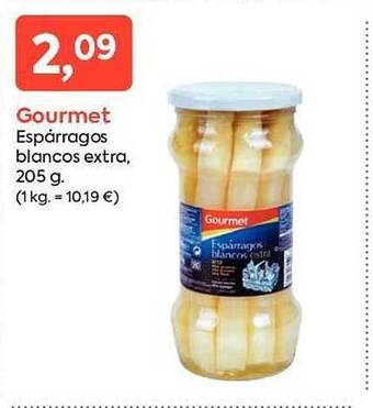 Suma Supermercados Gourmet espárragos blancos extra oferta