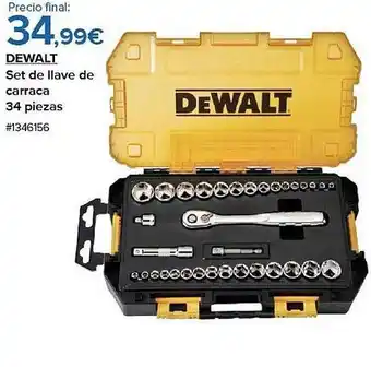 Costco Dewalt set de llave de carraca 34 piezas oferta