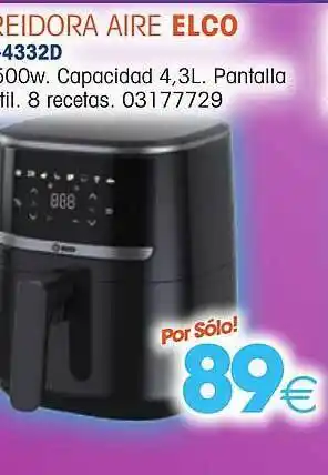 Master Cadena Freidora aire elco oferta