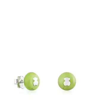 Pendientes de cristal de murano verde tous icon glass