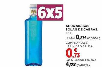 Supercor Exprés Agua sin gas solán de cabras oferta