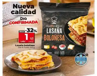 Dia Lasaña boloñesa dia al punto oferta